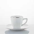 Tazza caffè Esy White Platin WEISSESTAL