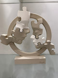 Bongelli preziosi visi Puzzle cerchio cm. 29 Nocciola