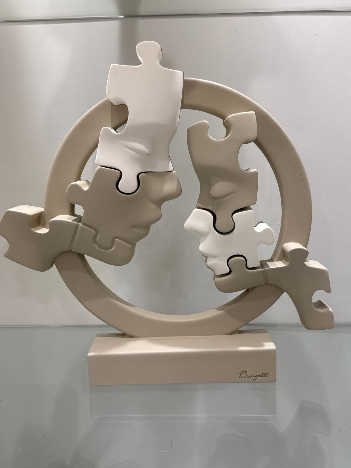 Bongelli preziosi visi Puzzle cerchio cm. 29 Nocciola