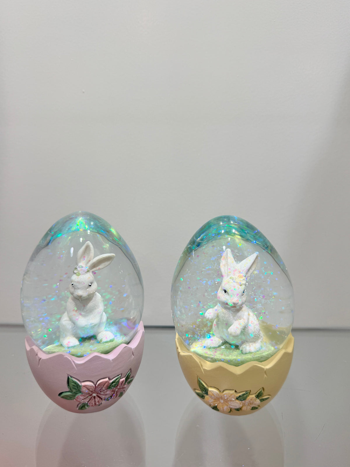 Fantin Argenti set 2 boule de neige conigli