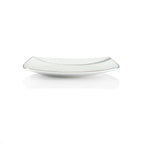 Piatto piano cm 27.5 Square-O Nebula Platino weissestal