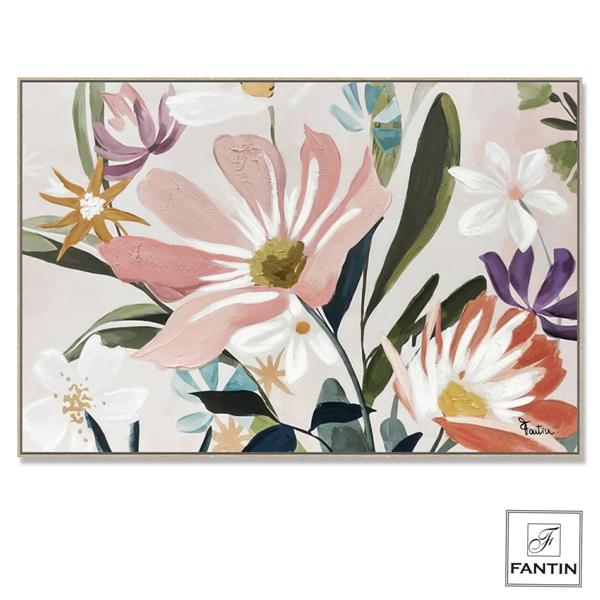 QUADRO CON CORNICE FIORI DI CAMPO CM. 120X Fantin 80