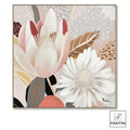 QUADRO CON CORNICE TULIPANO E MARGHERIT Fantin A CM. 100X100