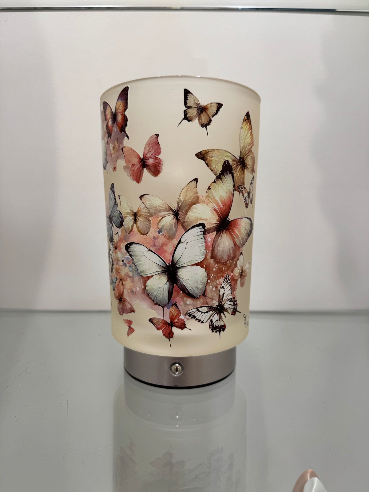 Fantin Argenti LAMPADA VETRO Farfalle in volo  CM. Ø10 H15.5
