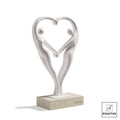 INNAMORATI CUORE BIANCHI BASE TORTORA CM.14,5XH23,5 Fantin