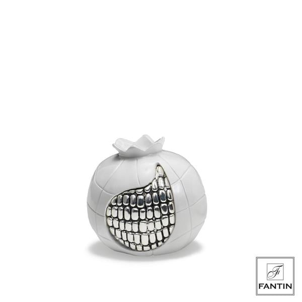 MELOGRANO BIANCO LUCIDO FRUTTO ARGENTO CM. 8XH8 Fantin