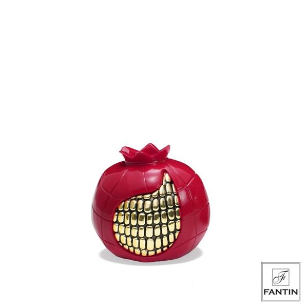 MELOGRANO ROSSO LUCIDO FRUTTO ORO CM. 8XH8 Fantin