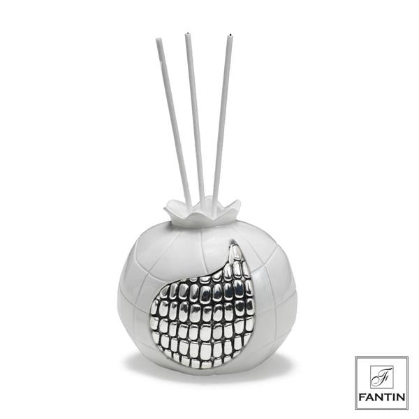 PROFUMATORE MELOGRANO BIANCO LUCIDO   ARGENTO CM. 10XH10 Fantin