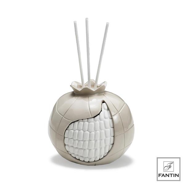 PROFUMATORE MELOGRANO TORTORA LUCIDO FRUTTO BIANCO CM. 10XH10 Fantin