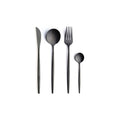 ZEN SET 24 PZ POSATE IN ACCIAIO PVD NERO EVVIVA