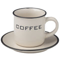 Evviva Set 6 tazze caffè con piattino 130 ml