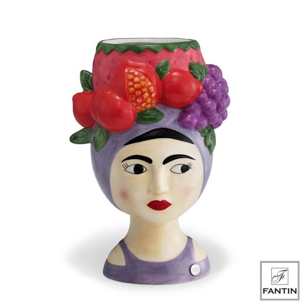 VASO VOLTO FRUTTA MELOGRANO CM.16,6X11,7XH24,5 Fantin
