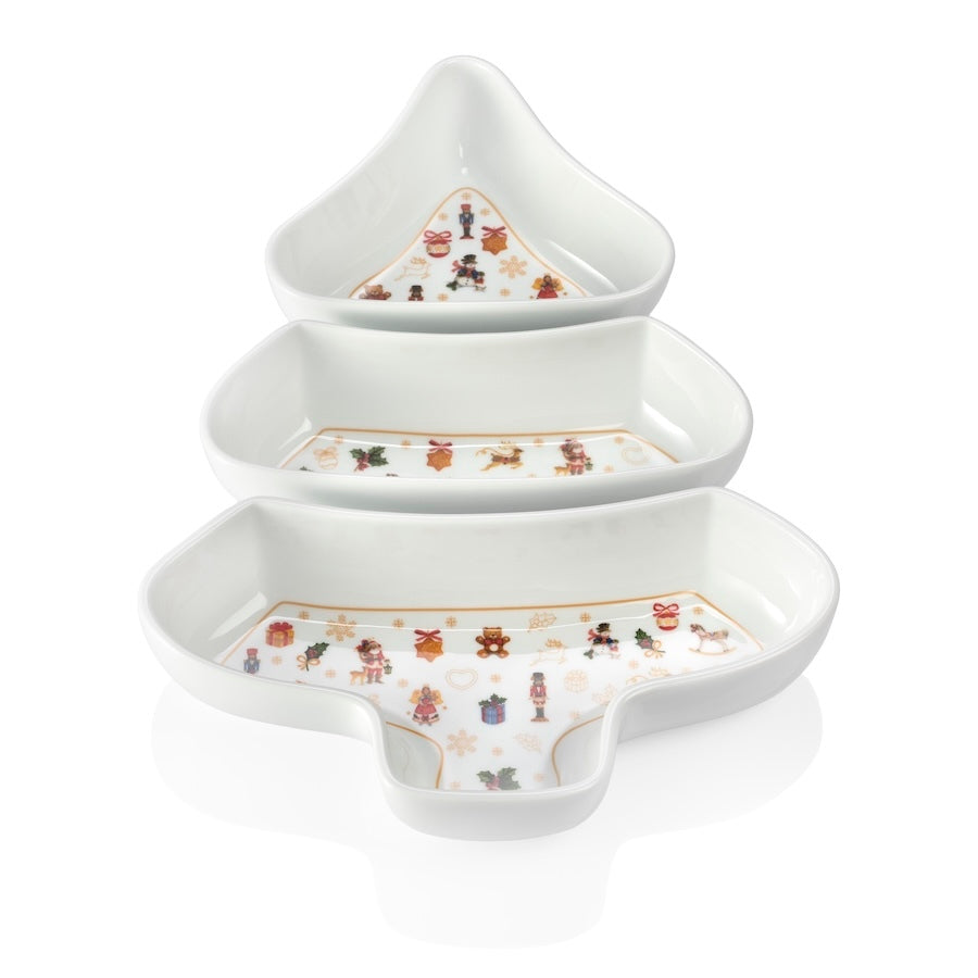 Weissestal Set 3 pezzi Antipastiera 39cm Toys Natale