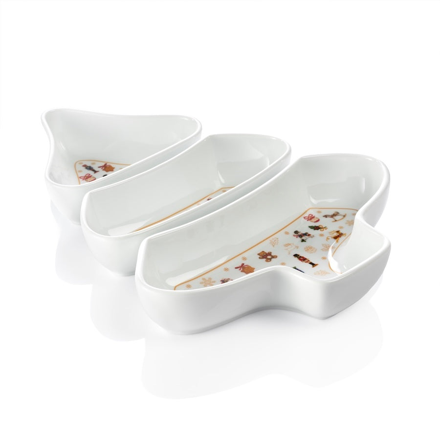 Weissestal Set 3 pezzi Antipastiera 39cm Toys Natale