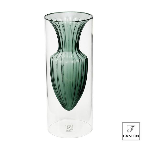 Fantin Argenti VASO VETRO ANFORA PETROLIO CM. Ø12.5 X H30