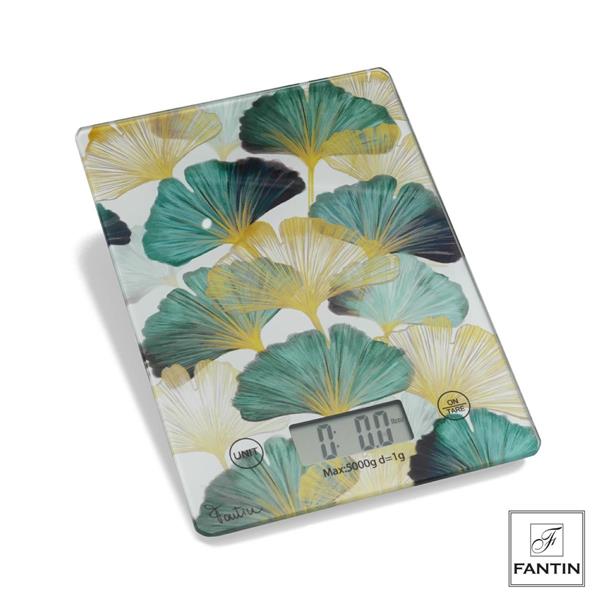 BILANCIA DIGITALE FOGLIE GINKGO CM. 20X14,5 5KG Fantin