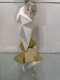 Bongelli Preziosi gufo Stilizzato h 29 bianco oro