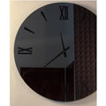 Ceart Orologio da muro Eclisse nero' fume cm. 60