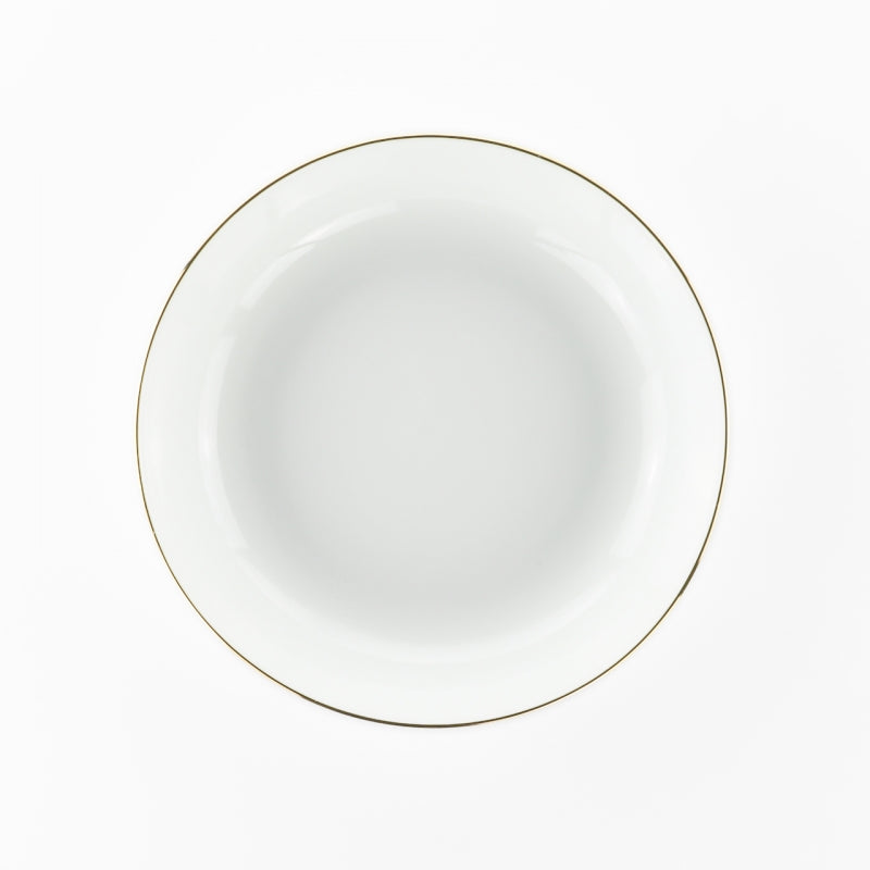 Piatto Fondo 20,5 cm Onix White Gold Line WEISSESTAL