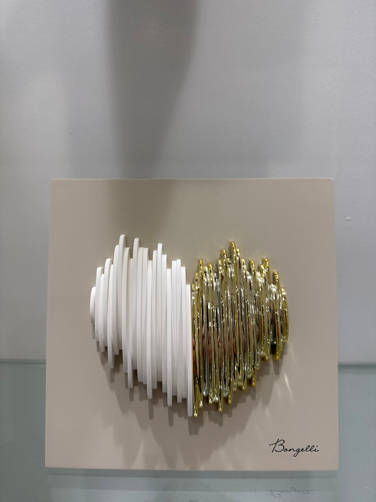Bongelli Preziosi Quadretto cuore  Bianco oro  15x15