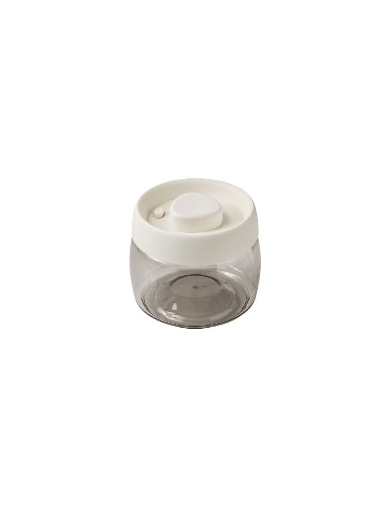 BARATTOLO ERMETICO SOTTOVUOTO FUME/BIANCO PLASTICA BRANDANI 300gr