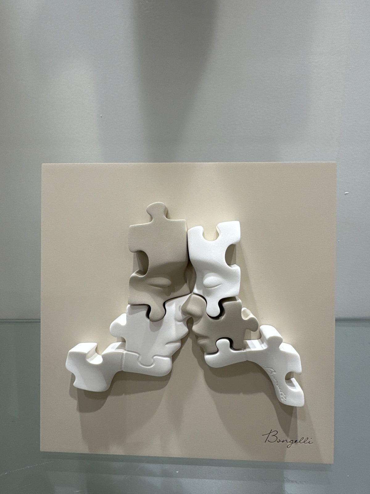 Bongelli Preziosi Quadretto cm. 15x15 Puzzle nocciola