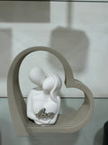 Bongelli preziosi Scultura Cuore Bianca nocciola 14x14