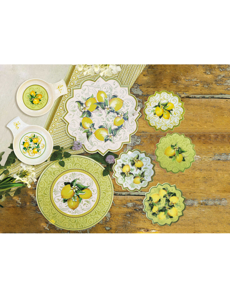 DECORATION LIMONI SET 4 PZ CERAMICA/SUGHERO BRANDANI