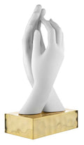Bongelli preziosi Scultura in marmorino moderna Mani intrecciate h 30