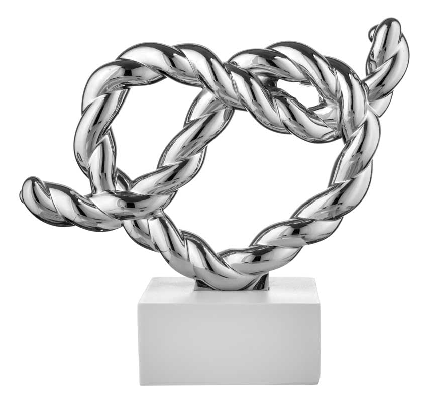 Bongelli preziosi piccola Scultura in marmorino collezione Nodi 13x15