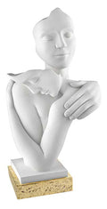 Bongelli preziosi Scultura in marmorino moderna Abbraccio h 29