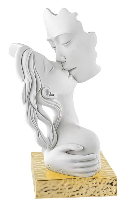 Bongelli preziosi Scultura in marmorino moderna Bacio h 28