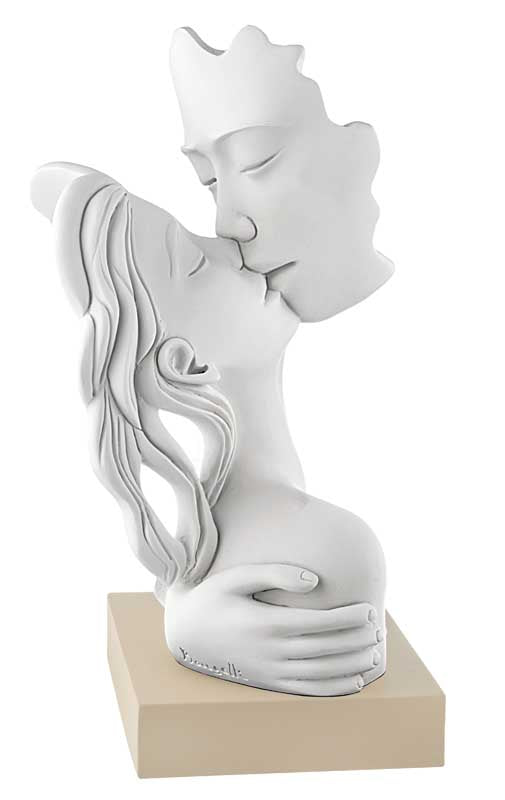 Bongelli preziosi Scultura in marmorino moderna Bacio h 28