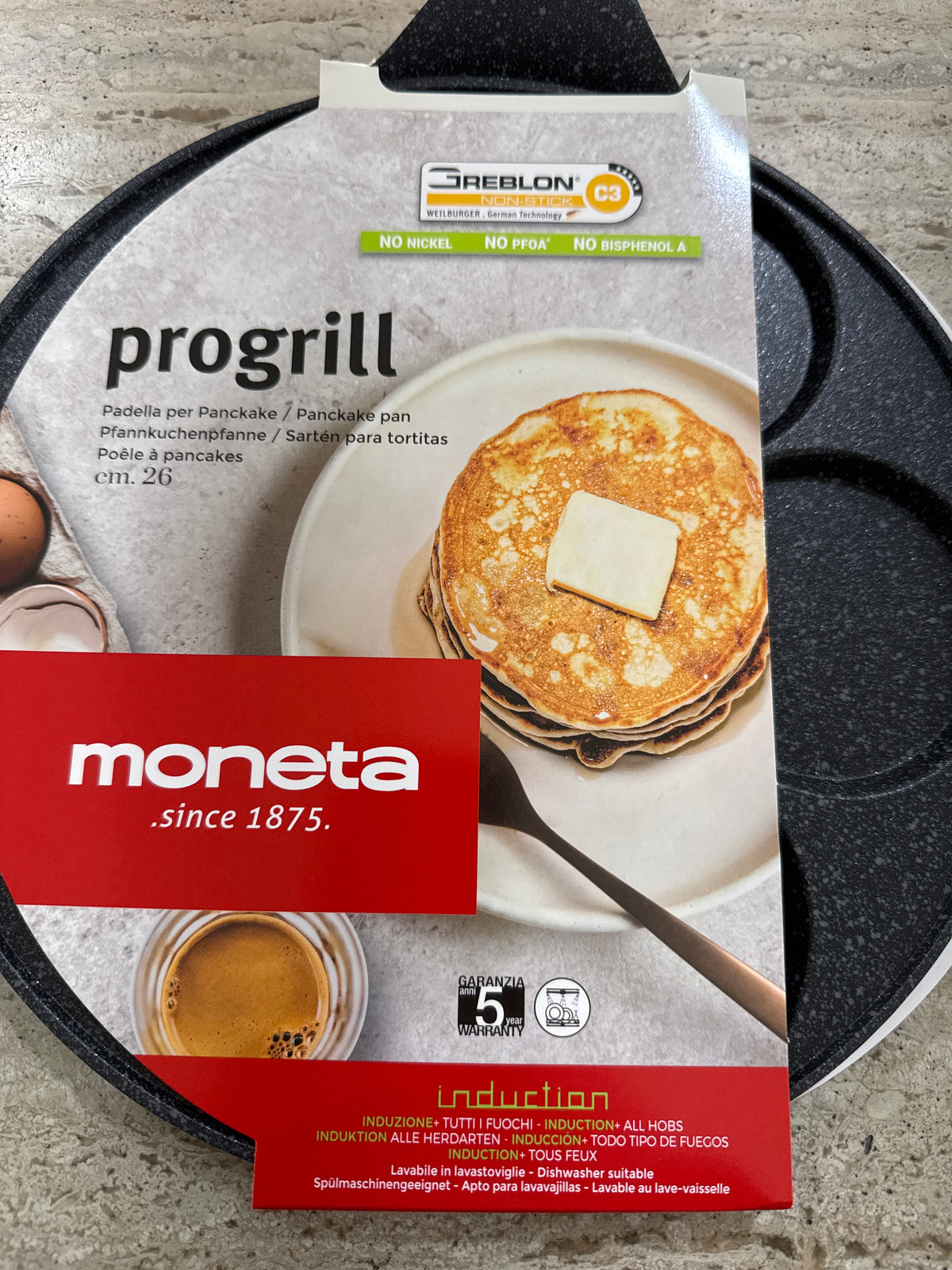 Padella Pancake cm. 26 moneta Grill&Planchas induzione