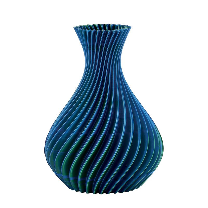 Melaverde Vaso Spirale Smeraldo H 26 cm. in Pla