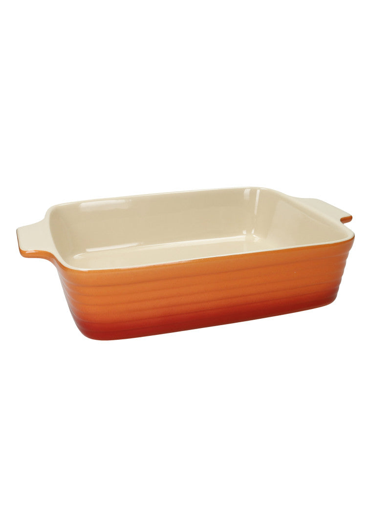 PIROFILA CERAMICA ARANCIO CON MANICI BRANDANI cm. 30x25x6h