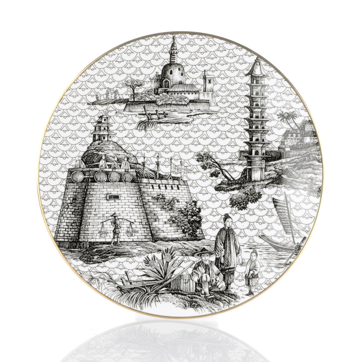 Piatto Piano 27,5cm Oriental Dream Souvenirs de Voyage by Simone Guidarelli Weissestal