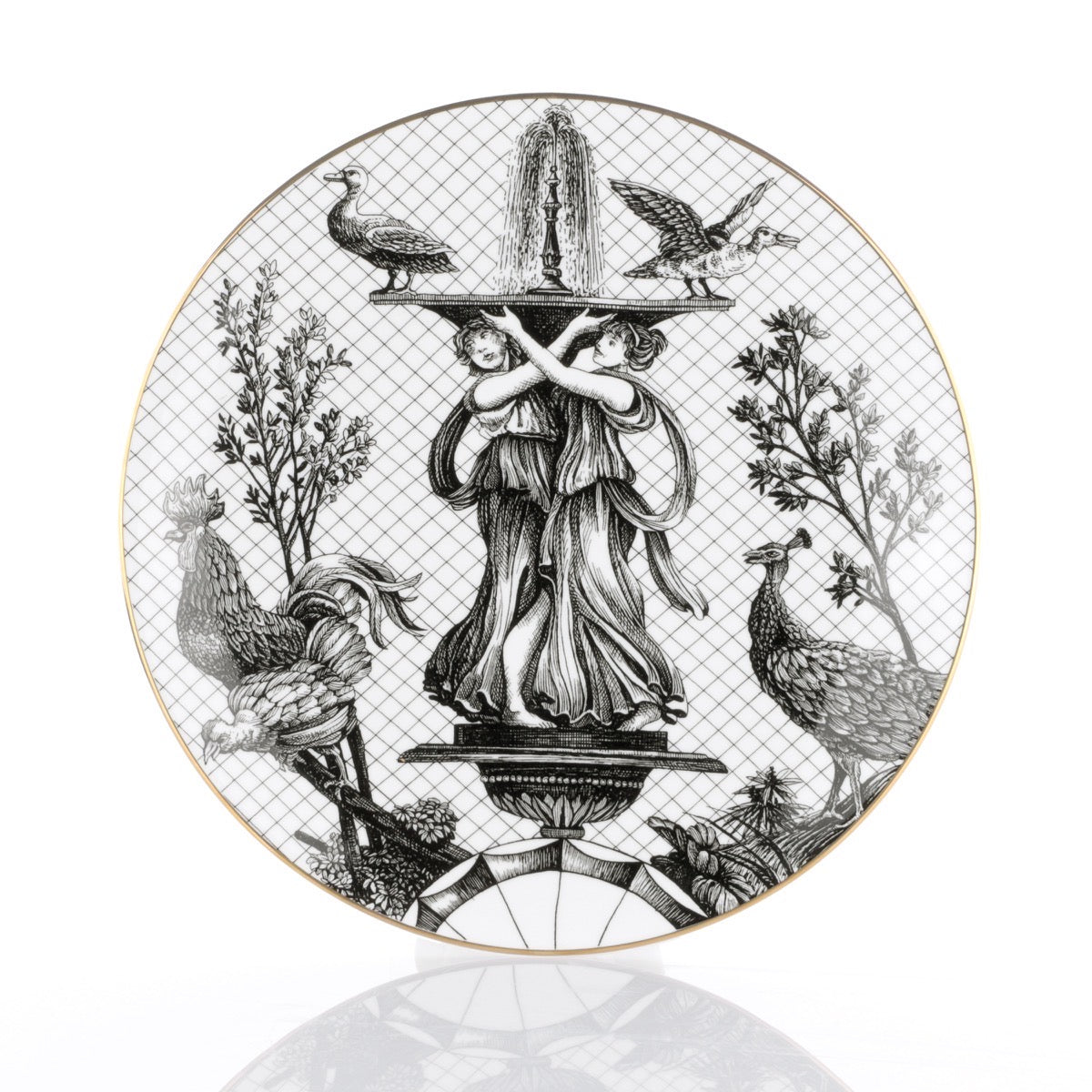 Piatto Piano 27,5cm Garden of Grace Souvenirs de Voyage Weissestal