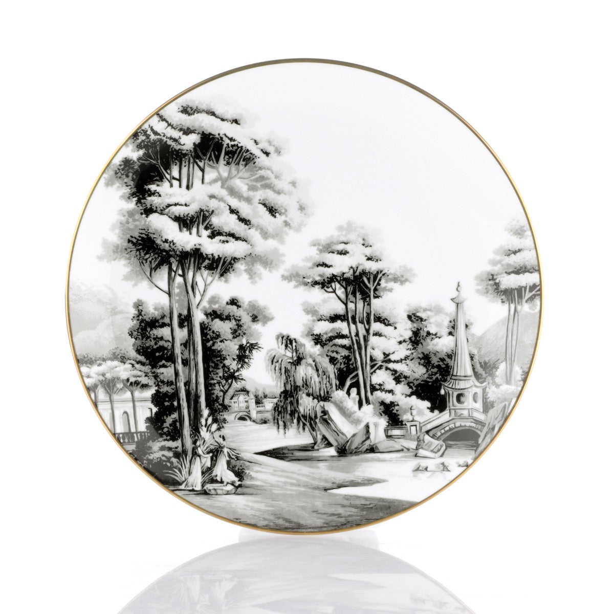 Piatto Piano 27,5cm Imperial Garden Souvenirs de Voyage by Simone Guidarelli Weissestal