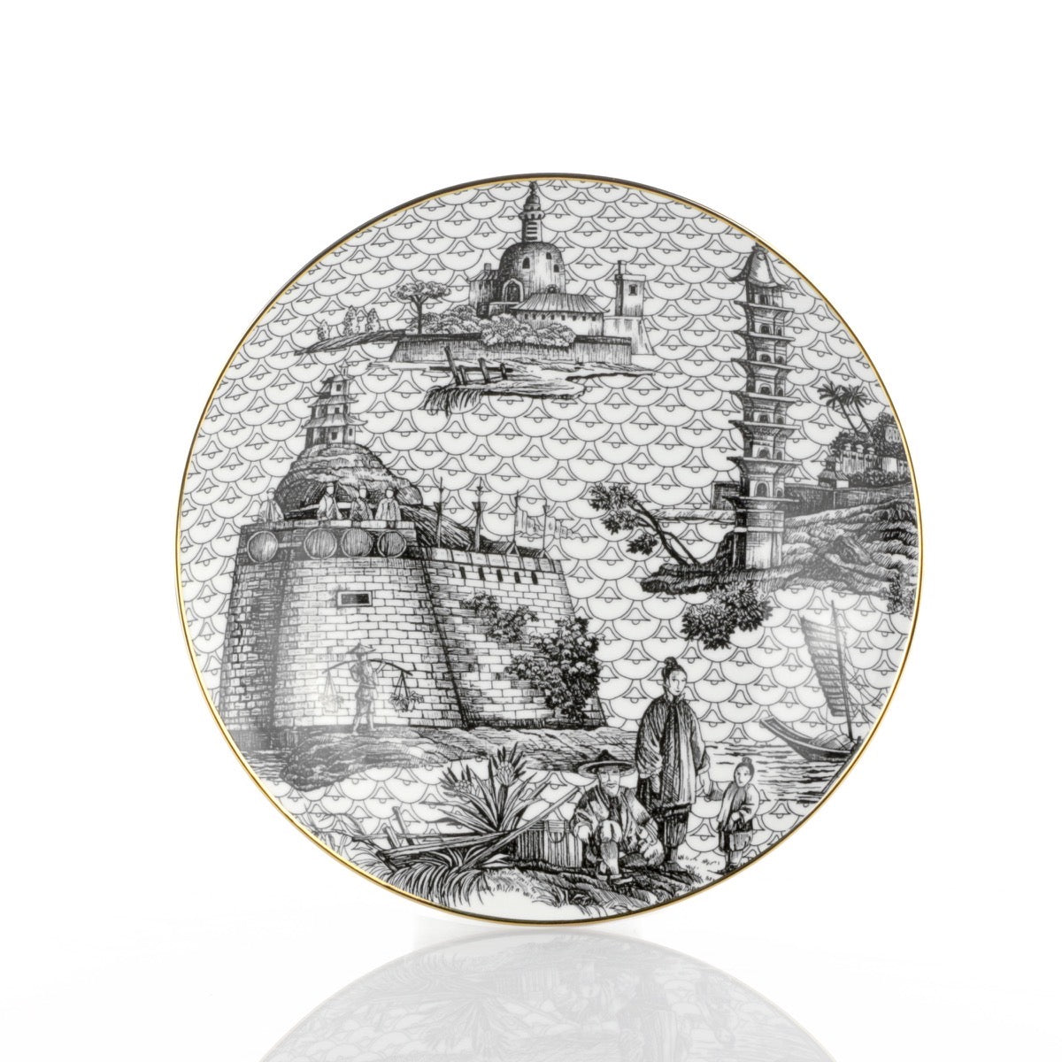 Piatto Fondo 23cm Oriental Dream Souvenirs de Voyage by Simone Guidarelli Weissestal