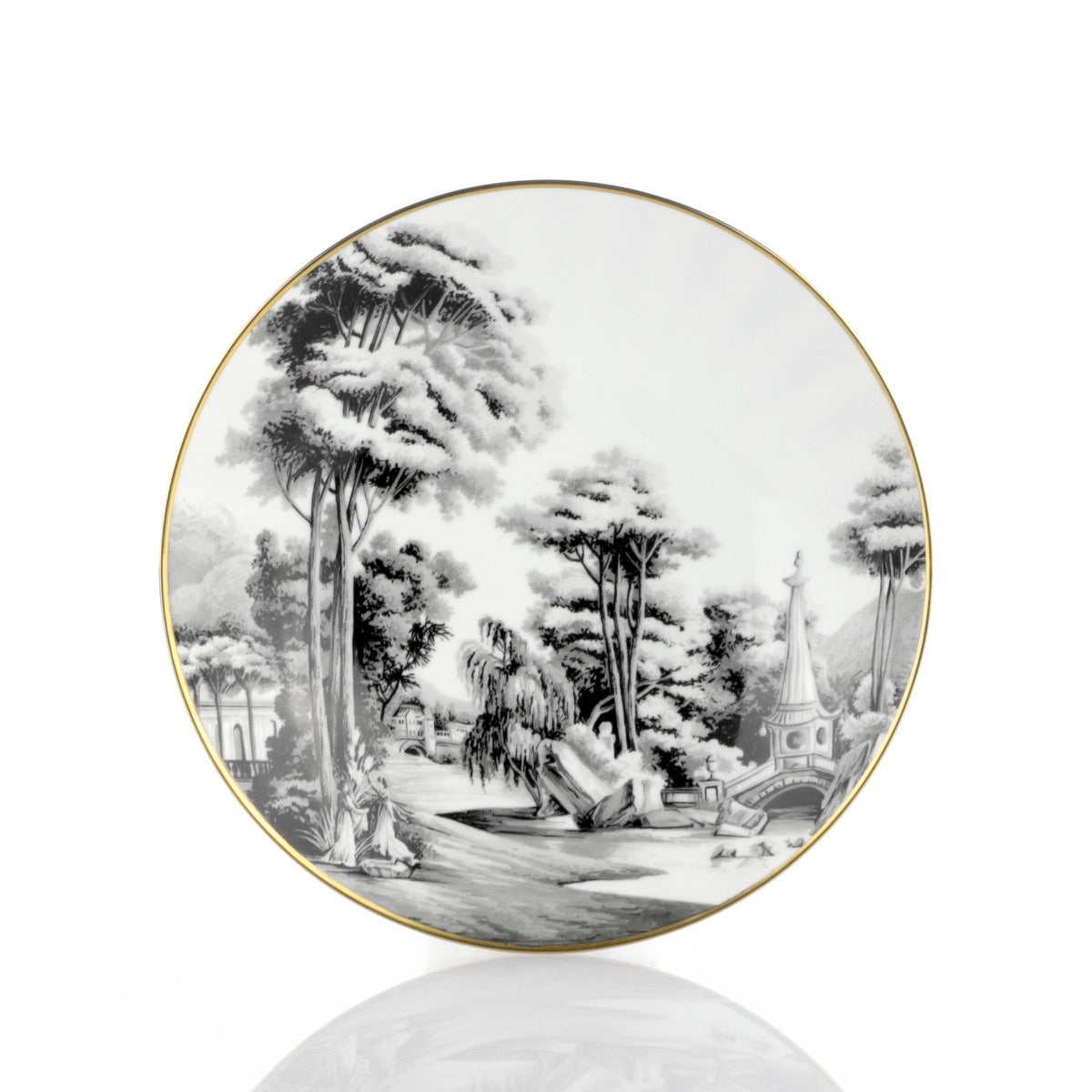Piatto Fondo 23cm Imperial Garden Souvenirs de Voyage by Simone Guidarelli Weissestal