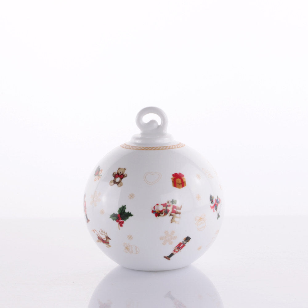 Palla di Natale Grande da tavolo 12xh14cm Gift Natale Weissestal