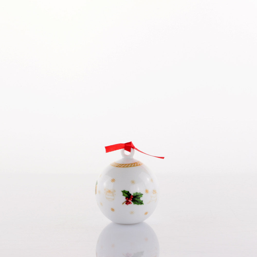 Set 6 Palle di Natale Piccole 6,5xh8cm Gift Natale Weissestal
