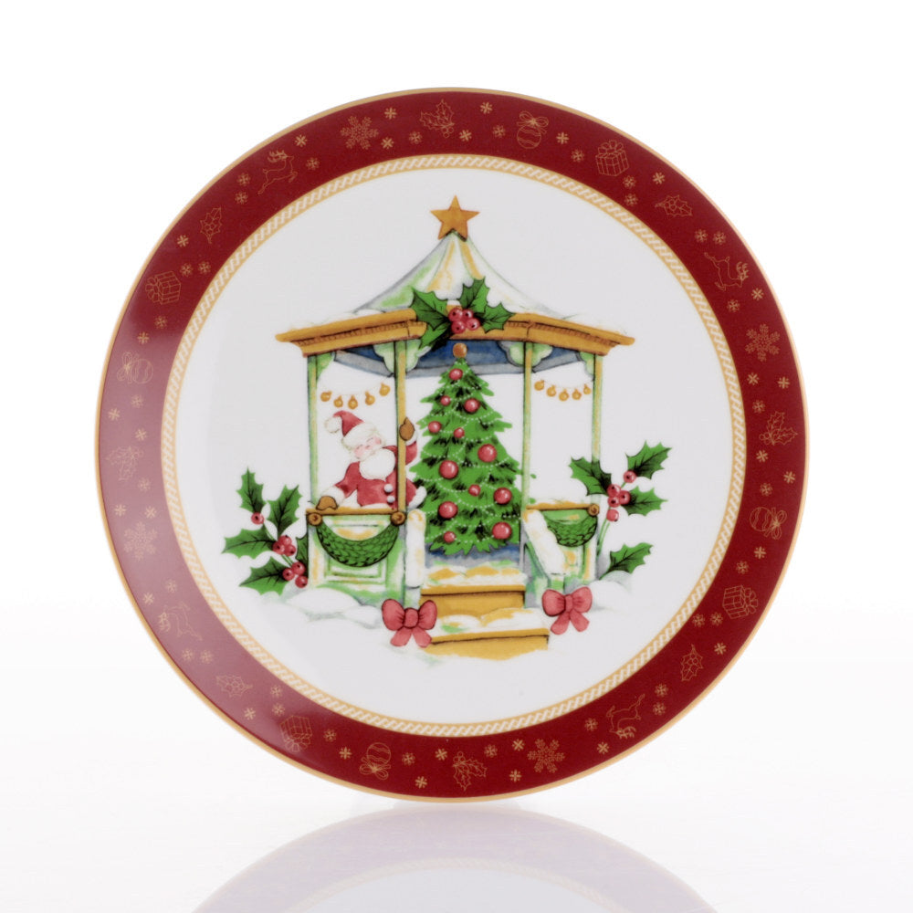 Piatto Panettone 28cm Winter Gift Natale Weissestal