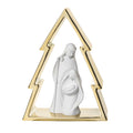 Bongelli Decorazione natalizia con albero di natale piccolo e la natività (Oro)