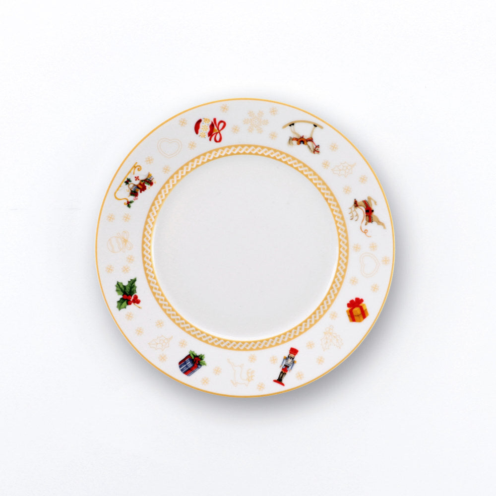 Set 6 Piattini Pane 16cm Toys Natale Weissestal