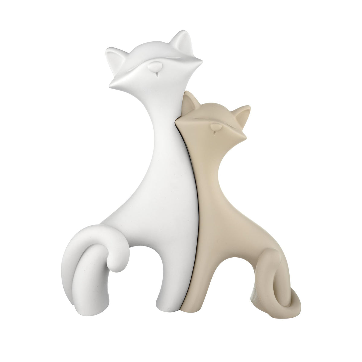 Bongelli preziosi Scultura piccola in marmorino Gatti h 12