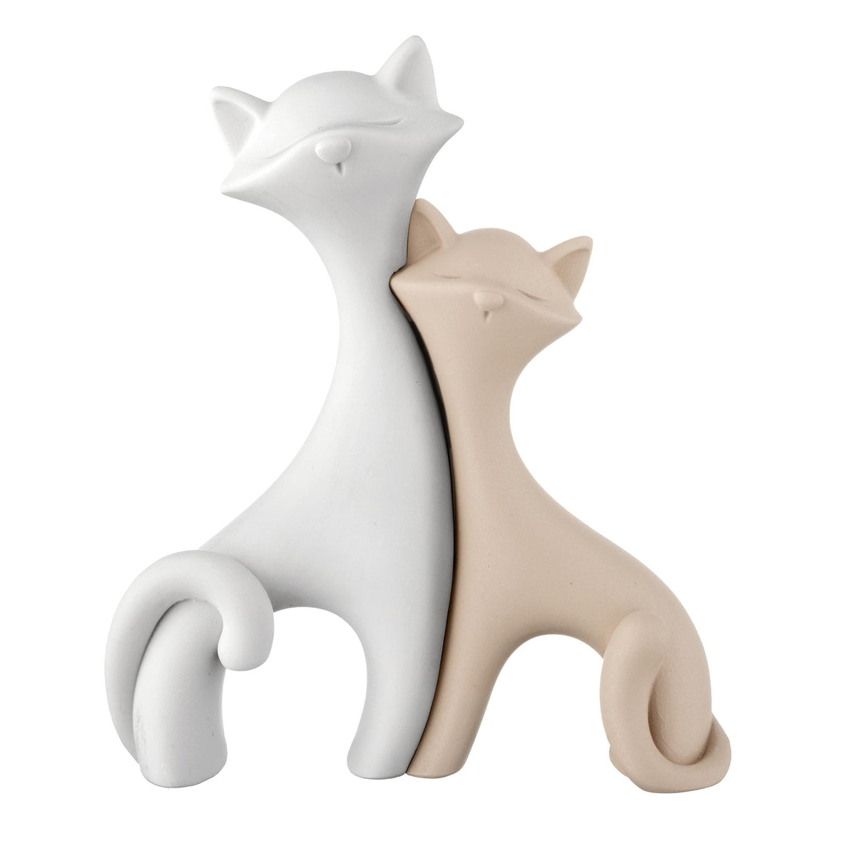 Bongelli preziosi Scultura piccola in marmorino Gatti h 12