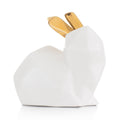 Coniglio in ceramica bianco EMO 9,7x9,5x6,2