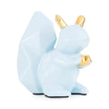 Scoiattolo in ceramica celeste EMO 10,5x10x4,8